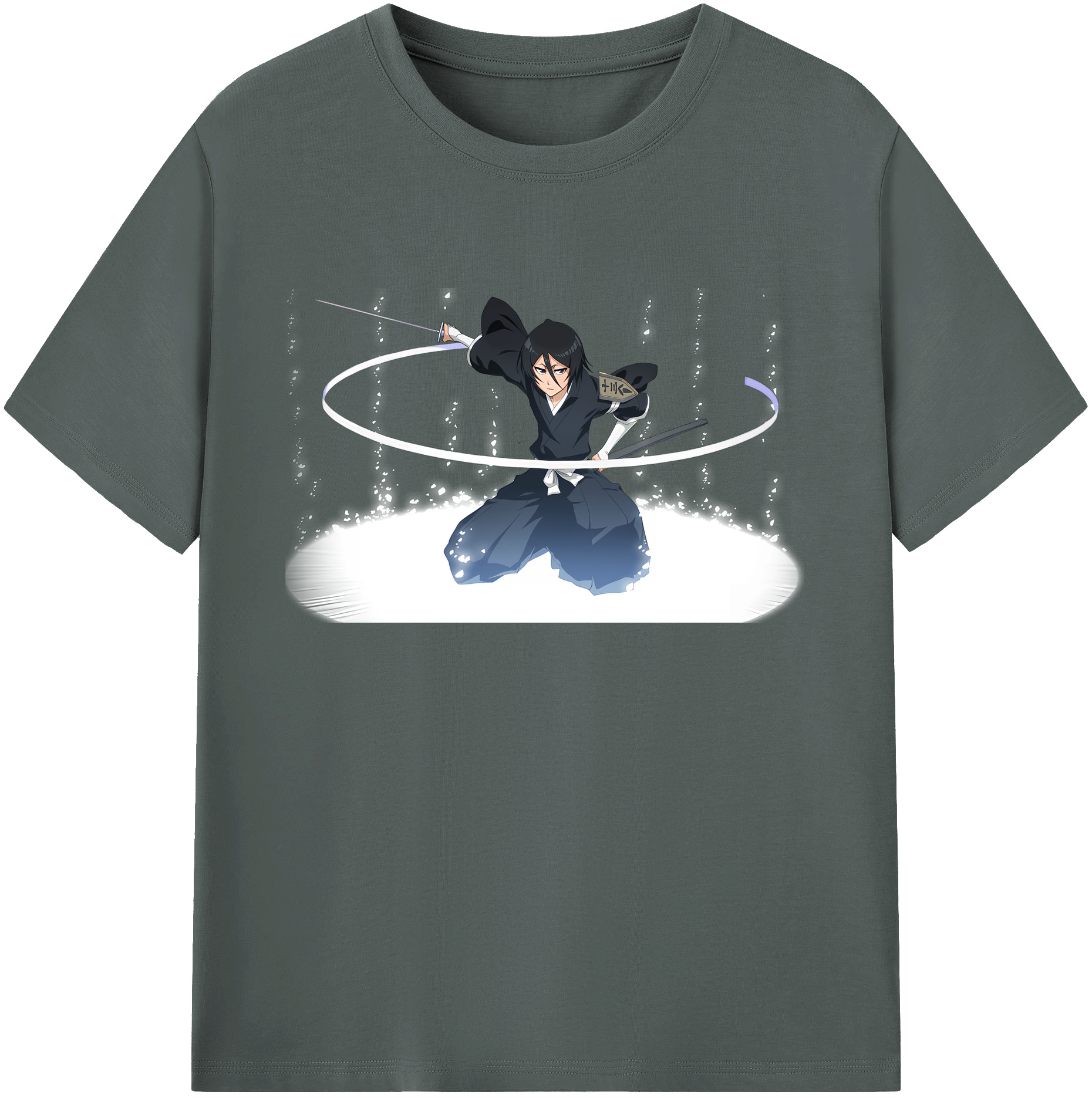 （画像用） ブリーチ 朽木ルキア BLEACH Kuchiki Rukia 綿100％ メンズ半袖Tシャツ｜肌触りやわらか＆通気性